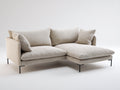 Canapé d'angle - Tissu - 238x155x82 cm - Beige - Scandinave contemporain